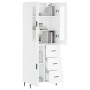 Tall white glossy plywood sideboard 69.5x34x180 cm by vidaXL, Sideboards - Ref: Foro24-3198483, Price: 186,99 €, Discount: %