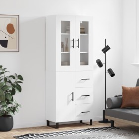 Tall white plywood sideboard 69.5x34x180 cm by vidaXL, Sideboards - Ref: Foro24-3198489, Price: 186,47 €, Discount: %