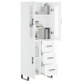 Tall white plywood sideboard 69.5x34x180 cm by vidaXL, Sideboards - Ref: Foro24-3198489, Price: 190,07 €, Discount: %