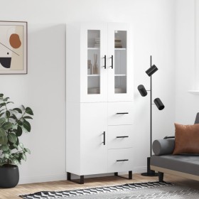 High glossy white plywood sideboard 69.5x34x180 cm by vidaXL, Sideboards - Ref: Foro24-3198491, Price: 200,53 €, Discount: %