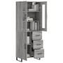 Aparador alto madera contrachapada gris sonoma 69,5x34x180 cm de vidaXL, Aparadores - Ref: Foro24-3198495, Precio: 184,19 €, ...