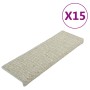 Selbstklebende Sisal-Stufenmatte 15 Stück grau 65x21x4 cm von vidaXL, Treppenmatten - Ref: Foro24-326887, Preis: 98,55 €, Rab...