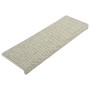 Alfombrilla autoadhesiva escalera sisal 15 uds gris 65x21x4 cm de vidaXL, Alfombrillas para escalones - Ref: Foro24-326887, P...