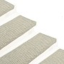 Alfombrilla autoadhesiva escalera sisal 15 uds gris 65x21x4 cm de vidaXL, Alfombrillas para escalones - Ref: Foro24-326887, P...