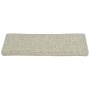 Alfombrilla autoadhesiva escalera sisal 15 uds gris 65x21x4 cm de vidaXL, Alfombrillas para escalones - Ref: Foro24-326887, P...