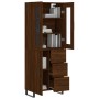 Tall oak brown plywood sideboard 69.5x34x180 cm by vidaXL, Sideboards - Ref: Foro24-3198496, Price: 184,19 €, Discount: %