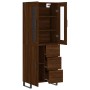 Tall oak brown plywood sideboard 69.5x34x180 cm by vidaXL, Sideboards - Ref: Foro24-3198496, Price: 184,19 €, Discount: %