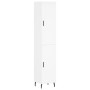 Tall white plywood highboard 34.5x34x180 cm by vidaXL, Sideboards - Ref: Foro24-3198801, Price: 110,99 €, Discount: %