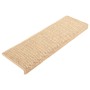 Self-adhesive sisal stair tread mat, set of 15 in beige, 65x21x4 cm by vidaXL, Stair mats - Ref: Foro24-326892, Price: 94,20 ...