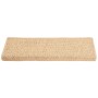 Alfombrilla autoadhesiva escalera sisal 15 uds beige 65x21x4 cm de vidaXL, Alfombrillas para escalones - Ref: Foro24-326892, ...