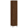 Tall oak brown plywood highboard 34.5x34x180 cm by vidaXL, Sideboards - Ref: Foro24-3198808, Price: 120,99 €, Discount: %