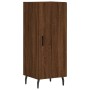 Aparador alto madera contrachapada roble marrón 34,5x34x180 cm de vidaXL, Aparadores - Ref: Foro24-3198808, Precio: 124,39 €,...