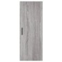 Tall Sonoma gray plywood sideboard 34.5x34x180 cm by vidaXL, Sideboards - Ref: Foro24-3198807, Price: 110,18 €, Discount: %