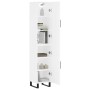 Aparador alto madera contrachapada blanco 34,5x34x180 cm de vidaXL, Aparadores - Ref: Foro24-3198809, Precio: 126,52 €, Descu...