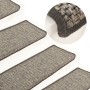 Self-adhesive stair mat 15 units gray beige 65x21x4cm by vidaXL, Stair mats - Ref: Foro24-326906, Price: 110,62 €, Discount: %