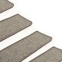 Self-adhesive stair mat 15 units gray beige 65x21x4cm by vidaXL, Stair mats - Ref: Foro24-326906, Price: 110,62 €, Discount: %