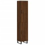 Aparador alto madera contrachapada roble marrón 34,5x34x180 cm de vidaXL, Aparadores - Ref: Foro24-3198816, Precio: 115,40 €,...