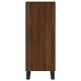 Aparador alto madera contrachapada roble marrón 34,5x34x180 cm de vidaXL, Aparadores - Ref: Foro24-3198816, Precio: 115,40 €,...