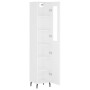 Aparador alto madera contrachapada blanco 34,5x34x180 cm de vidaXL, Aparadores - Ref: Foro24-3199185, Precio: 114,45 €, Descu...