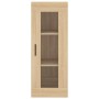 Aparador de madera contrachapada roble Sonoma 34,5x34x180 cm de vidaXL, Aparadores - Ref: Foro24-3199188, Precio: 113,80 €, D...