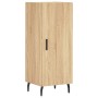 Aparador de madera contrachapada roble Sonoma 34,5x34x180 cm de vidaXL, Aparadores - Ref: Foro24-3199188, Precio: 113,80 €, D...