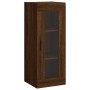 Aparador alto madera contrachapada roble marrón 34,5x34x180 cm de vidaXL, Aparadores - Ref: Foro24-3199192, Precio: 118,68 €,...