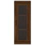 Aparador alto madera contrachapada roble marrón 34,5x34x180 cm de vidaXL, Aparadores - Ref: Foro24-3199192, Precio: 118,68 €,...