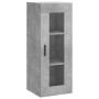 Aparador de madera contrachapada gris hormigón 34,5x34x180 cm de vidaXL, Aparadores - Ref: Foro24-3199189, Precio: 113,39 €, ...