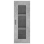 Aparador de madera contrachapada gris hormigón 34,5x34x180 cm de vidaXL, Aparadores - Ref: Foro24-3199189, Precio: 113,39 €, ...