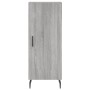 Tall Sonoma gray plywood sideboard 34.5x34x180 cm by vidaXL, Sideboards - Ref: Foro24-3199191, Price: 106,99 €, Discount: %