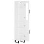 Aparador alto madera contrachapada blanco 34,5x34x180 cm de vidaXL, Aparadores - Ref: Foro24-3199193, Precio: 124,67 €, Descu...