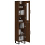 Tall oak brown plywood highboard 34.5x34x180 cm by vidaXL, Sideboards - Ref: Foro24-3199200, Price: 120,99 €, Discount: %