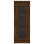 Aparador alto madera contrachapada roble marrón 34,5x34x180 cm de vidaXL, Aparadores - Ref: Foro24-3199200, Precio: 119,84 €,...