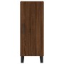 Aparador alto madera contrachapada roble marrón 34,5x34x180 cm de vidaXL, Aparadores - Ref: Foro24-3199200, Precio: 119,84 €,...