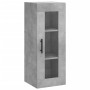 Aparador de madera contrachapada gris hormigón 34,5x34x180 cm de vidaXL, Aparadores - Ref: Foro24-3199197, Precio: 116,67 €, ...