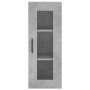 Aparador de madera contrachapada gris hormigón 34,5x34x180 cm de vidaXL, Aparadores - Ref: Foro24-3199197, Precio: 116,67 €, ...