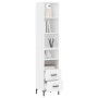 Tall white plywood sideboard 34.5x34x180 cm by vidaXL, Sideboards - Ref: Foro24-3189765, Price: 97,53 €, Discount: %