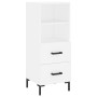 Tall white plywood sideboard 34.5x34x180 cm by vidaXL, Sideboards - Ref: Foro24-3189765, Price: 97,53 €, Discount: %