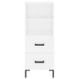 Tall white plywood sideboard 34.5x34x180 cm by vidaXL, Sideboards - Ref: Foro24-3189765, Price: 97,53 €, Discount: %