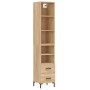 Sonoma oak plywood sideboard 34.5x34x180 cm by vidaXL, Sideboards - Ref: Foro24-3189768, Price: 105,27 €, Discount: %