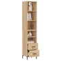 Sonoma oak plywood sideboard 34.5x34x180 cm by vidaXL, Sideboards - Ref: Foro24-3189768, Price: 105,27 €, Discount: %