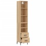 Sonoma oak plywood sideboard 34.5x34x180 cm by vidaXL, Sideboards - Ref: Foro24-3189768, Price: 105,27 €, Discount: %