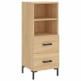 Sonoma oak plywood sideboard 34.5x34x180 cm by vidaXL, Sideboards - Ref: Foro24-3189768, Price: 105,27 €, Discount: %