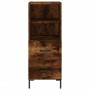 Aparador de madera contrachapada roble ahumado 34,5x34x180 cm de vidaXL, Aparadores - Ref: Foro24-3189770, Precio: 92,88 €, D...