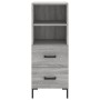 Tall Sonoma gray plywood sideboard 34.5x34x180 cm by vidaXL, Sideboards - Ref: Foro24-3189771, Price: 98,75 €, Discount: %