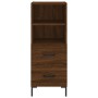 Aparador alto madera contrachapada roble marrón 34,5x34x180 cm de vidaXL, Aparadores - Ref: Foro24-3189772, Precio: 98,52 €, ...