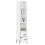 Aparador alto madera contrachapada blanco 34,5x34x180 cm de vidaXL, Aparadores - Ref: Foro24-3189773, Precio: 106,14 €, Descu...