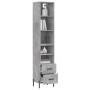 Concrete gray plywood sideboard 34.5x34x180 cm by vidaXL, Sideboards - Ref: Foro24-3189777, Price: 106,99 €, Discount: %