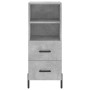 Concrete gray plywood sideboard 34.5x34x180 cm by vidaXL, Sideboards - Ref: Foro24-3189777, Price: 106,99 €, Discount: %