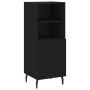 Black plywood sideboard 34.5x34x180 cm by vidaXL, Sideboards - Ref: Foro24-3189782, Price: 99,91 €, Discount: %